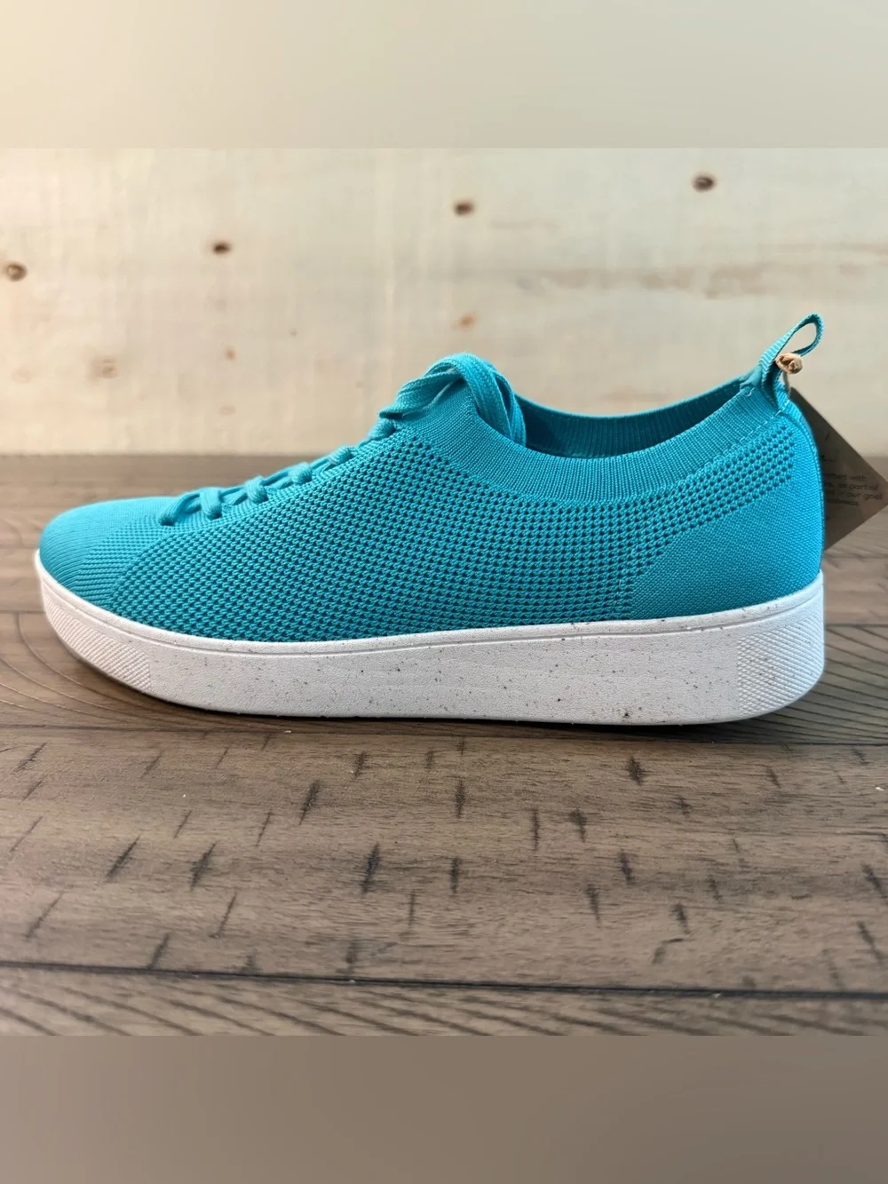 New FitFlop Tally Multi Knit Trainers Tahiti Blue Sneakers Size 9